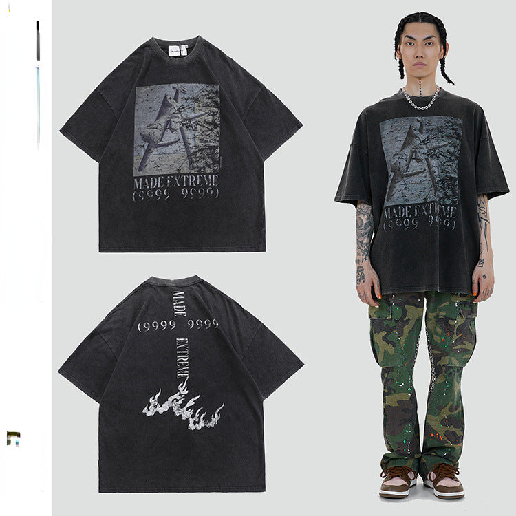 Y2g Shirts for Boys Summer Trendy High Street Men's T-shirt