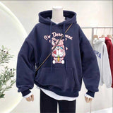 Bearbrick Hoodie Hooded Autumn Sweater Slimming Oversize Ladies