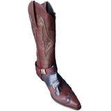 Beth Dutton Shoes Embroidered Color Block Boots Men's Boots