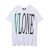 Vlone T Shirt Short Sleeve Men'S Large Size Retro Sports Couple Unisex Tshirt Vlone