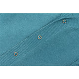 Men Sweater Solid Color Simple Style Single Breasted Cardigan Sweater Men Loose V-neck Sweater Coat Top