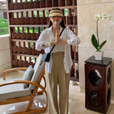 Straw Hat Fashion Sun Hat Travel Sun Protection Sunshade