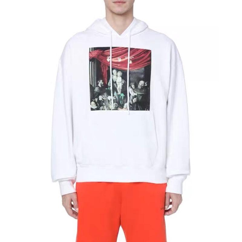 Off White Winter Hoodie Hooded Sweaters Menswear Plus Size Casual Owt