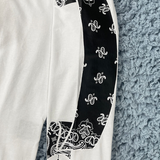 Askyurself T Shirt Letter Loose Men's and Women's Long Sleeves T-shirt