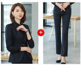 Interview Suit Women's Suit Fall Winter Fashion Slim-Fitting Work Clothes