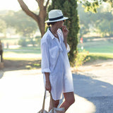 Coachella Music Festival Outfits Bikini Cover up Vacation Chiffon Outerwear Loose Oversized Shirt Sun Protective Clothes Coat