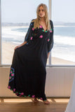 Beth Dutton Bohemian Dress Winter Autumn Maxi Dresses Embroidered Split Elegant Dress
