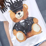 Moschino T Shirt Summer Short Sleeve Loose-Fitting Pure Cotton T-Shirt