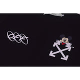Off White T Shirt Cartoon Arrow Short Sleeve Summer Men And Women Couple Loose Casual Half Sleeves Tshirt Owt
