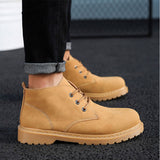Men's Boots Work Boot Men Casual Hiking Boots plus Size Men Worker Boot High-Top Casual Male