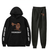 Never Broke Again Hoodie Hoodie Ankle Banded Pants Casual Suit