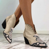 Python Boots Dr. Martens Boots Autumn and Winter Riveted Short Boots