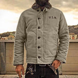Men Winter Coats Man Fall Outfits Autumn and Winter Men's Slim Fit Solid Color Fashion Jacket Men's Fashion