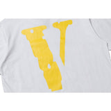 Vlone Men'S And Women'S Loose Couple Plus Size Retro Sports Shortsleeved Tshirt