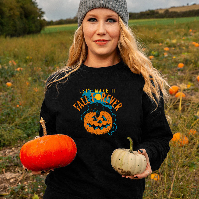 Halloween Costumes Pumpkin Women's Autumn Fashion Sweater Long-Sleeved Top