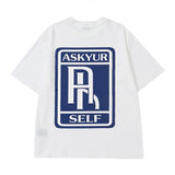 Askyurself T Shirt Retro Loose Men's and Women's Short-Sleeved T-shirt