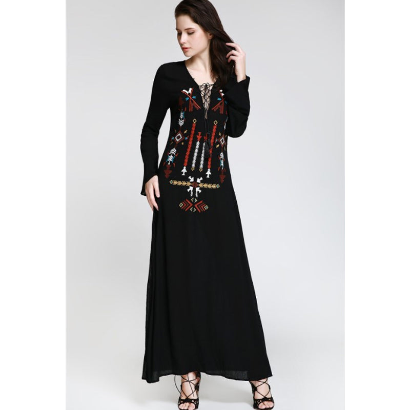 Beth Dutton Bohemian Dress Winter Autumn Maxi Dresses Spring/Summer Long Dress