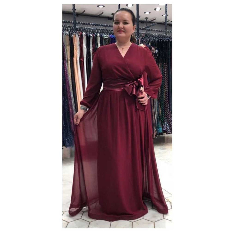 African Women's Wear Chiffon Silk Bow Evening Dress African Dashiki Ankara Styles Dress