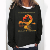 Yes I M Cold Sweatshirts round Neck Sweater Autumn and Winter