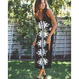 Beth Dutton Bohemian Dress Sleeveless Split Black Long Dress