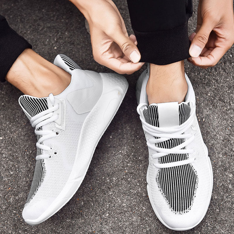 Men Sneakers Men Walking Shoes For Jogging Breathable Lightweight Shoes Mesh Surface Shoes Men's Breathable Student Running Casual Shoes