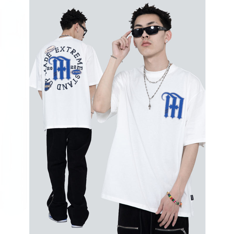 Y2g Shirts for Boys Summer Short Sleeve Men's Loose round Neck