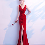 Mauve Dress Bridesmaid 1533# Banquet Evening Dress for Women Dinner Party