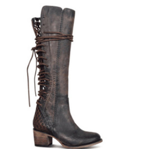 Beth Dutton Shoes Boots Vintage Lace-up Women's Boots