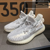 350 Coconut Man 350 Unisex Shoes Real Explosion V2 Starry Sky Full White Angel 3m Reflective Big