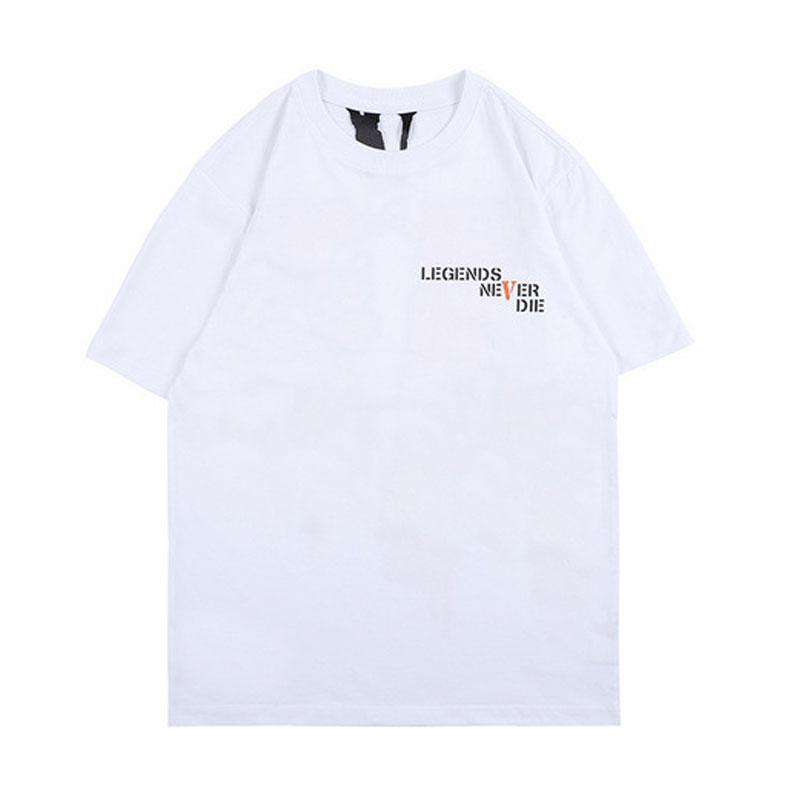 Vlone Men'S Letter Print Shortsleeve Tshirt Men And Women