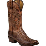 Python Boots Autumn and Winter Leather Boots Crocodile Women's Boots