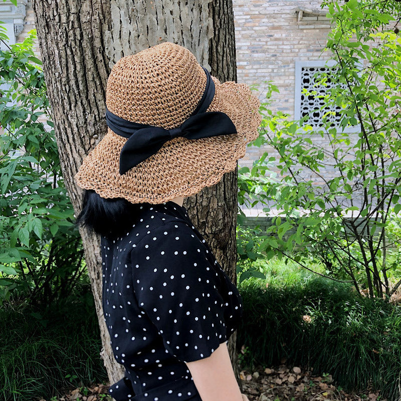 Summer Hats Women's Sun Hat Seaside Beach Sun-Proof Bucket Hat