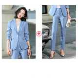 Interview Suit Women's Coffee Color Coat Women's Spring and Autumn Casual Suit