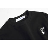 Off White Sweatshirts Autumn And Winter Round Neck Pullover Bottoming Shirt Loose Sweater