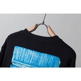 Off White Pullover Sweatshirts Autumn And Winter Arrow Print Round Neck Long Sleeve Sweater Owt