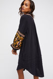 Beth Dutton Bohemian Dress Winter Autumn Maxi Dresses Spring and Autumn Embroidery Coat Dress