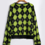 Coachella Music Festival Outfits Autumn and Winter V-neck Mohair Knitted Cardigan Sweater