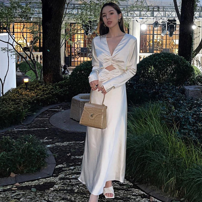 Taffeta Dress Unique Satin Dress Elegant Formal Dress