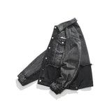 Men Denim Jackets Spring and Autumn Black Denim Jacket Men's Casual Loose