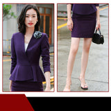 Interview Suit Women Business Wear Overalls Spring and Autumn Suit Suit Skirt