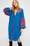 Beth Dutton Bohemian Dress Winter Autumn Maxi Dresses Embroidered Loose Dress