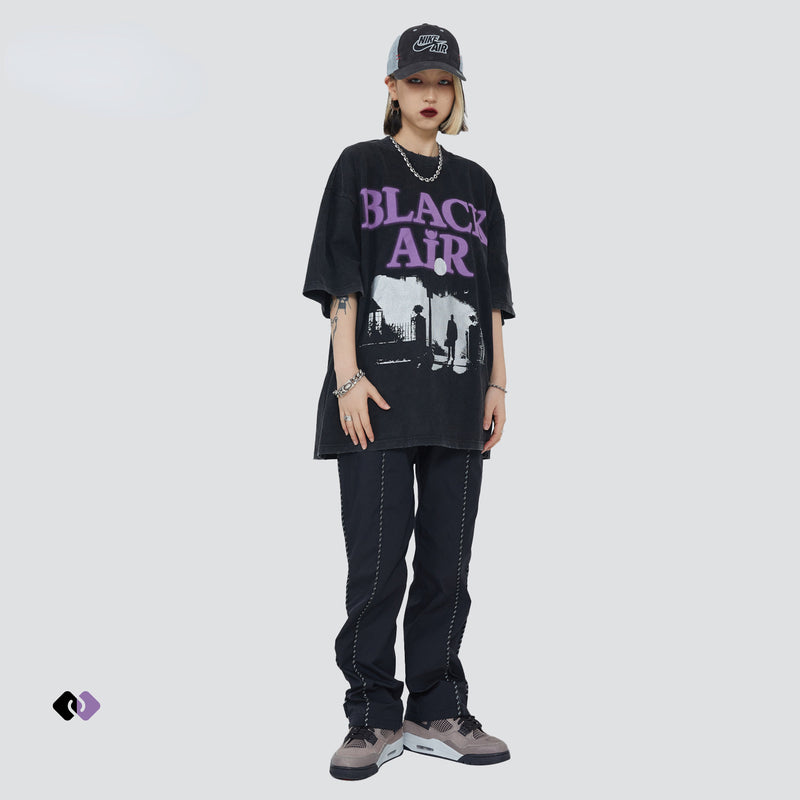 Y2g Shirts for Boys Street Printing Short Sleeve Men's T-shirt