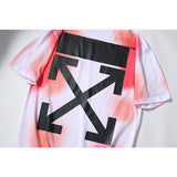 Off White T Shirt Ow Men'S And Women'S Arrow Short Sleeve Tshirt Casual Plus Size Owt