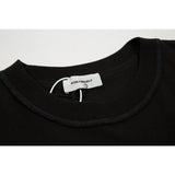 Askyurself T Shirt Sanskrit Letter Smiley Face Printing Loose Couple VTG