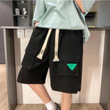 Men White Shorts Men's Summer Sports Loose Casual