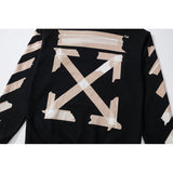 Off White Hoodie With Arrow Print Sweater Autumn Ow Arrow Print Sweater Pure Cotton Loose Men'S And Women'S Coats Owt
