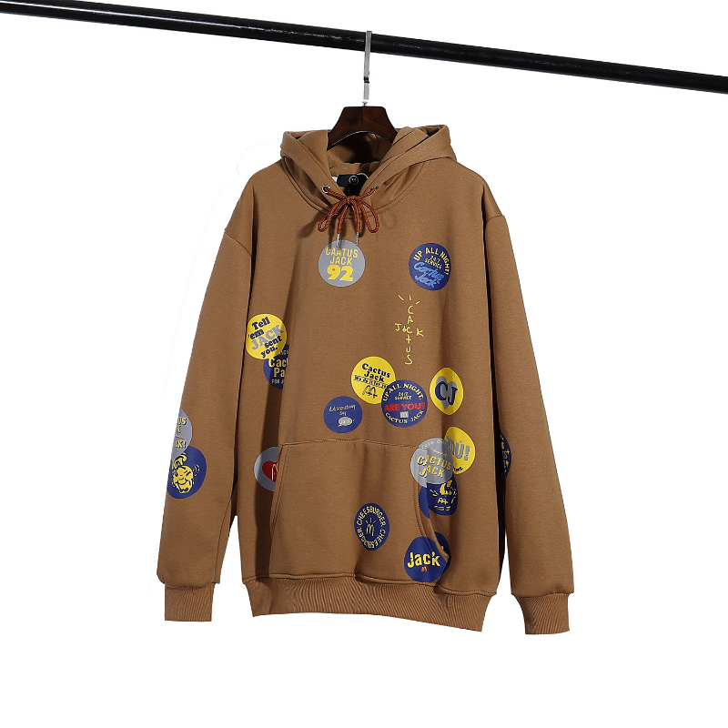 Kanye West Sunday Service Hoodie Badge Fleece Hoodie Plus Size Loose
