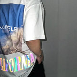 Askyurself T Shirt Printed High Street Loose Short Sleeve T-shirt for Men