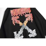 Off White Sweatshirts Printed Casual Round Neck Pullover Sweater Ow Men And Women