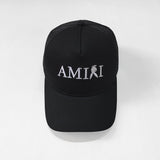 Amiri Hat Peaked Cap Sunshade Beach Casual Hat Adjustable Metal Lock Baseball Cap